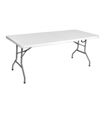 Plastic folding table collapsible