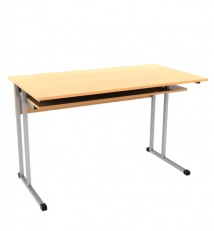 Meatll framed classroom table