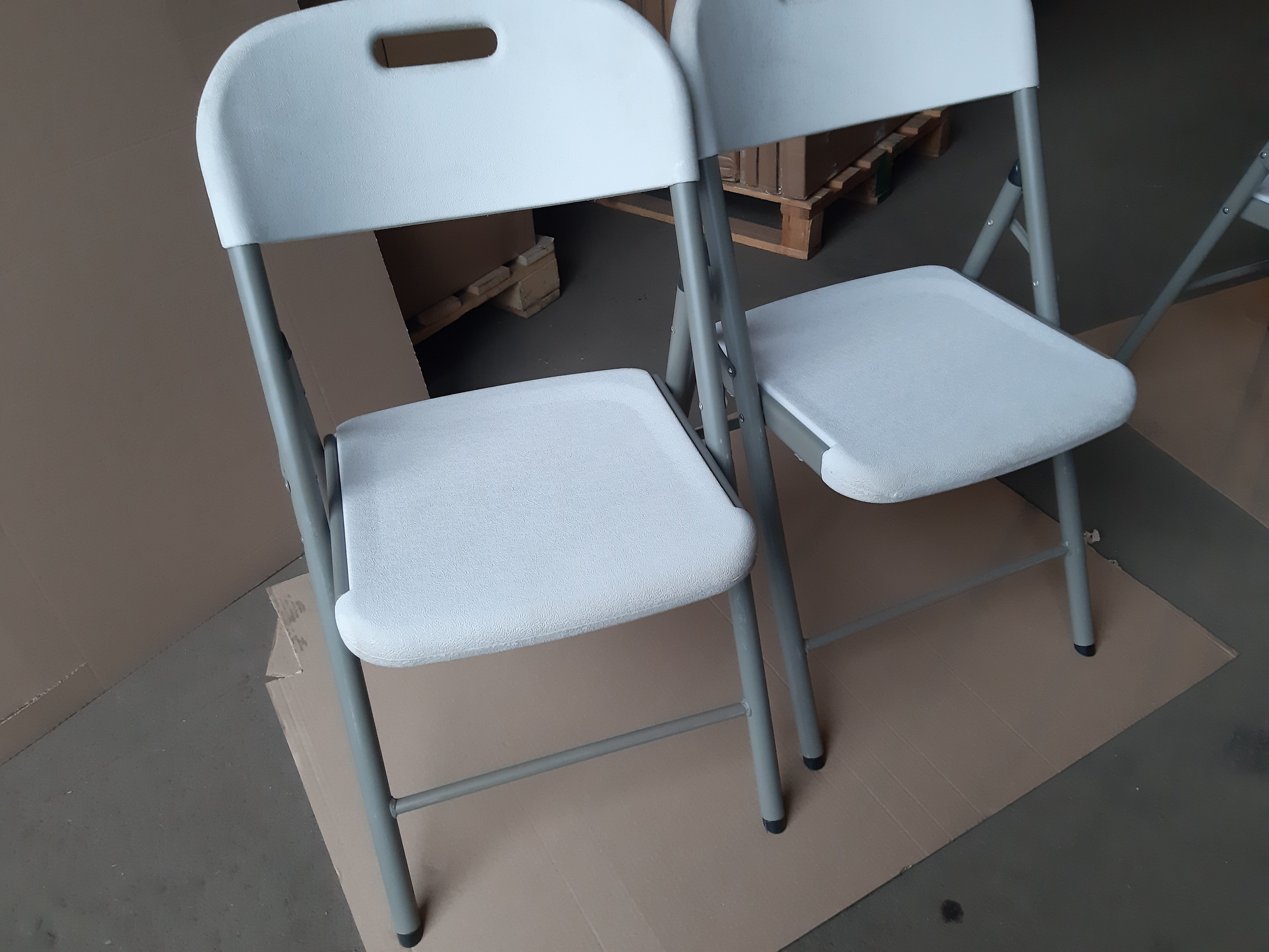 Plastic folding chair