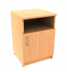 Bedside table with a niche