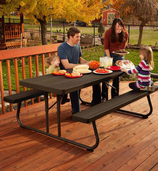 Set of furniture "Picnic" (folding table+2 benches)