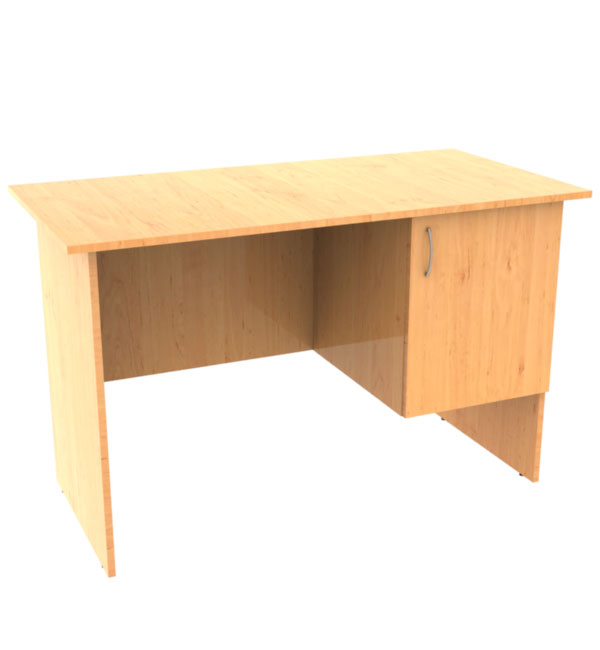 single pedestal desk with door of Laminated chipboard