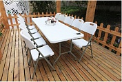Plastic folding table 240 white Plastic folding table 240 white