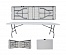 Plastic folding table 240 white