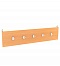 Wall mounted coat rack for 5 hooks