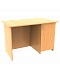 Single pedestal desk with door