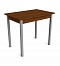 Metal framed dinner table